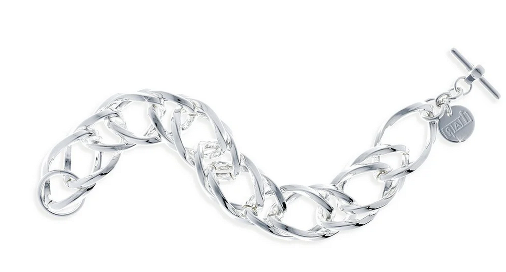 UnoAerre Bracciale in bronzo argentato
