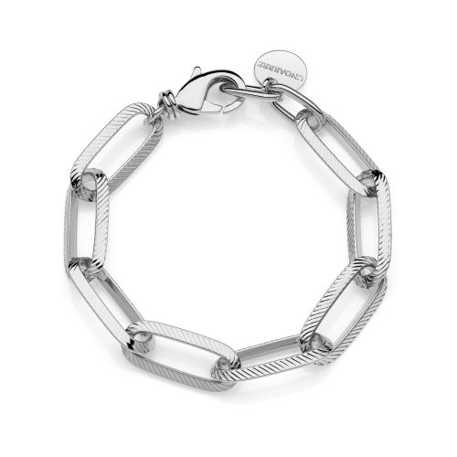 UnoAerre Bracciale catena argentata Triangoli