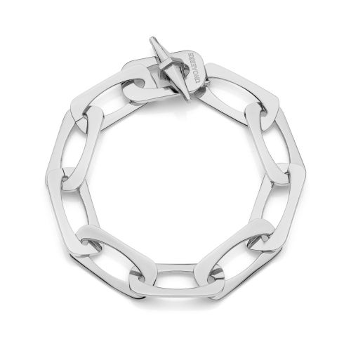 UnoAerre Bracciale catena quadra argentato