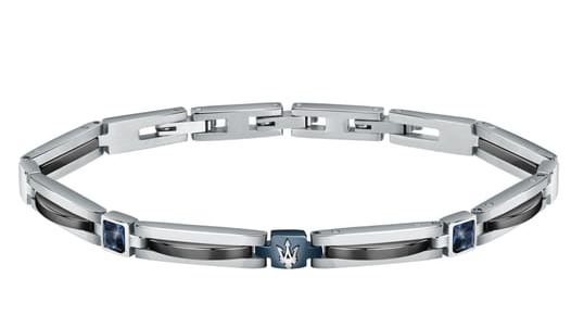 Maserati Bracciale in Acciaio e Ceramica
