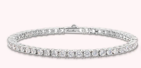 Bronzallure Bracciale Tennis con Cubic Zirconia Tonde