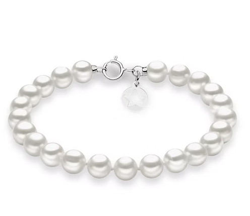 Comete Bracciale Filo Perle Acquadolce in Oro