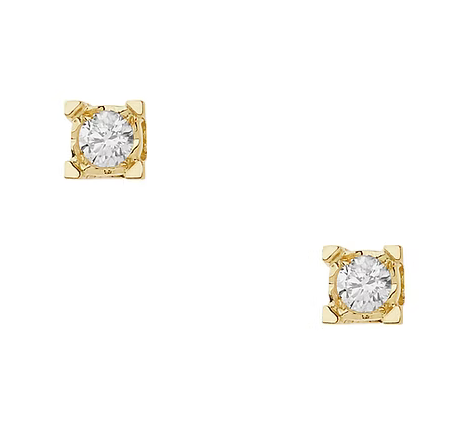 Comete Orecchini Punti luce diamantati in Oro e Diamanti