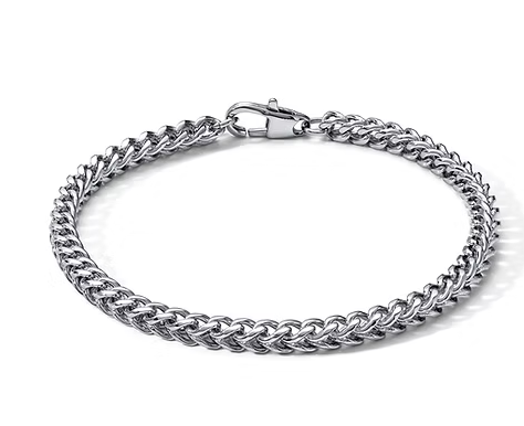 Comete Bracciale Catena in Acciaio