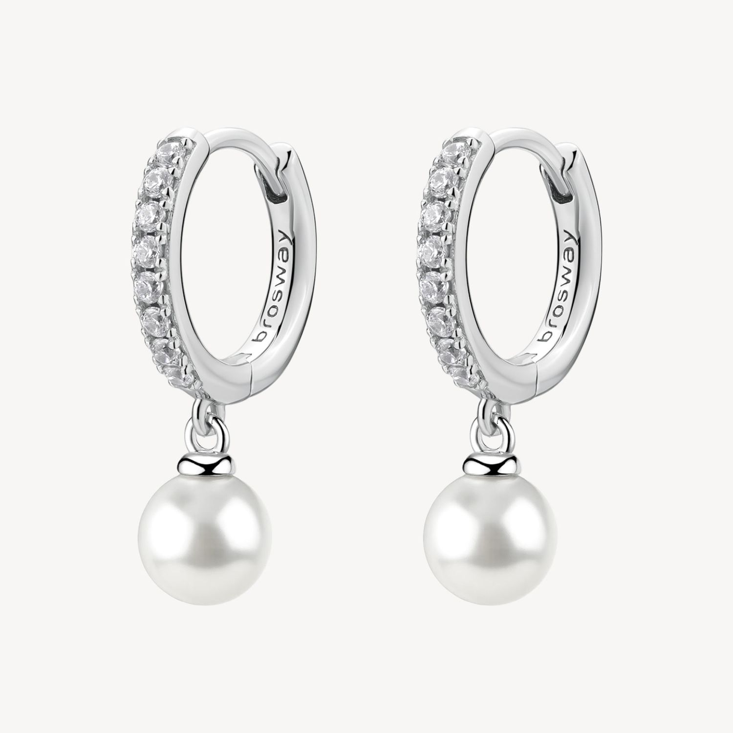 Brosway Orecchini Fancy Pendenti Con Perla