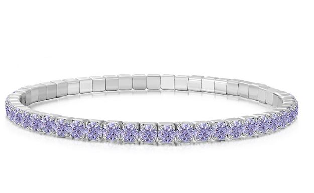 Almir Gioielli Bracciale Tennis in Argento Estensibile