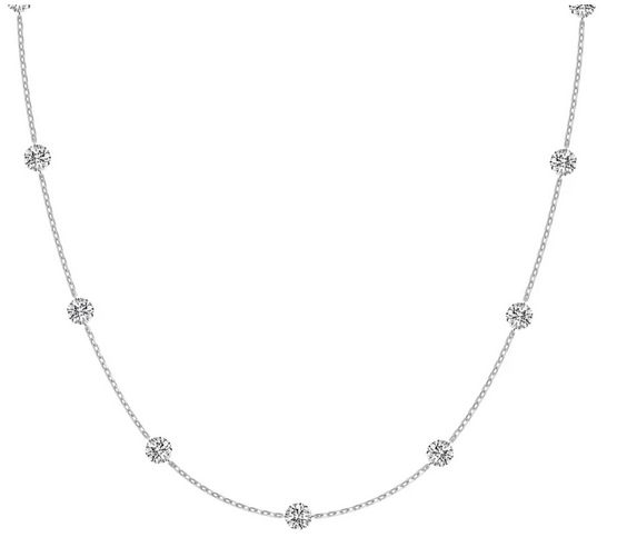 Almira Gioielli Collana in Argento con Pietre a Goccia