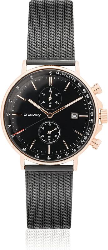Brosway Orologio Volano Maglia Milano Nero Brosway Orologio Volano Maglia Milano Nero
