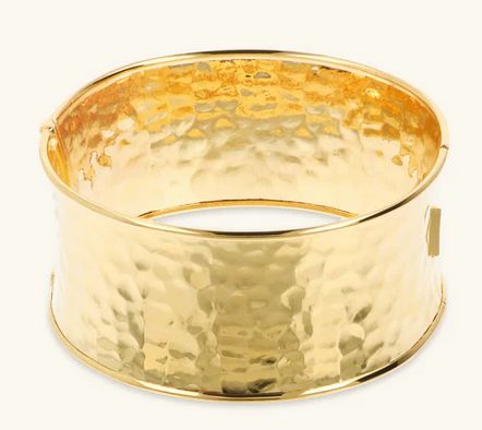Etrusca Bracciale Rigido a Fascia Martellato