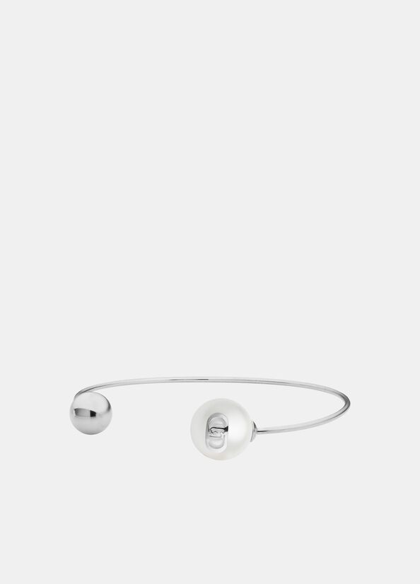LiuJo Bracciale semirigido con perle
