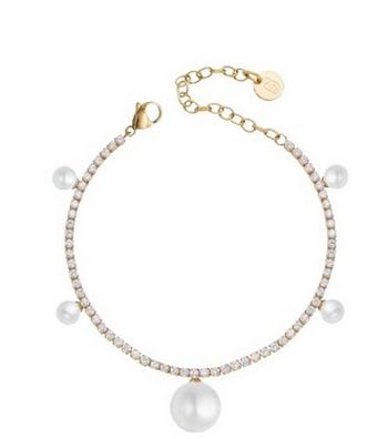 LiuJo Bracciale tennis con perle