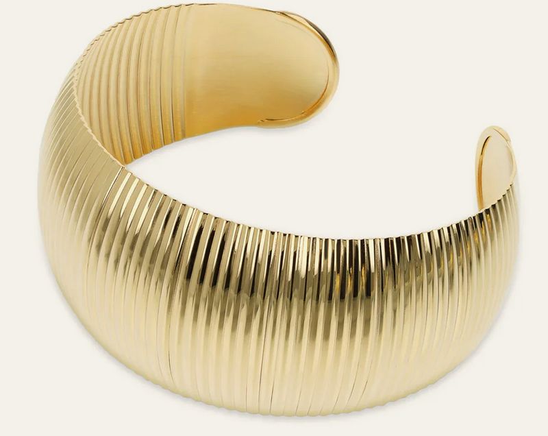 Etrusca Bracciale Rigido Graduato Texture Rigata Etrusca Bracciale Rigido Graduato Texture Rigata