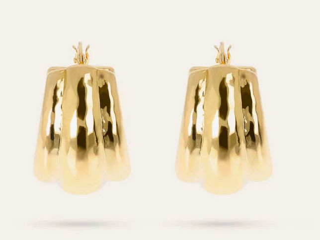 Etrusca Orecchini a Cerchio Martellati Piccoli