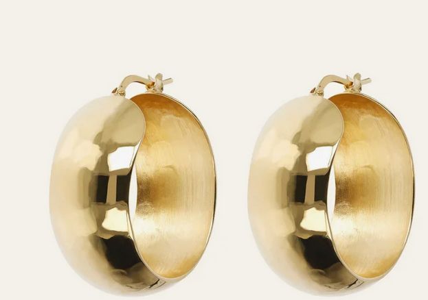 Etrusca Orecchini a Cerchio Spessi Martellati