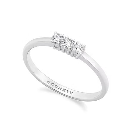 Comete Anello Trilogy in Oro bianco 750‰ e Diamanti