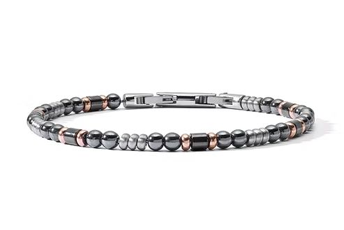Comete Bracciale con ematite e Pvd rosa