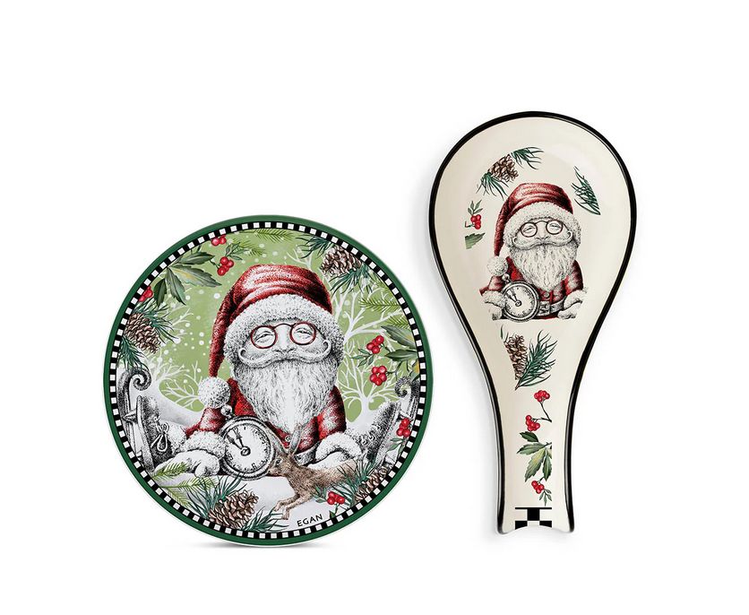 Egan Set Sottopentola e Poggiamestolo Natale Babbo Natale