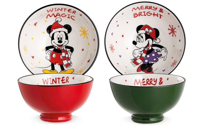 Egan Set 2 coppette Winter Magic Mickey Mouse &amp; Minnie Mouse ml 300