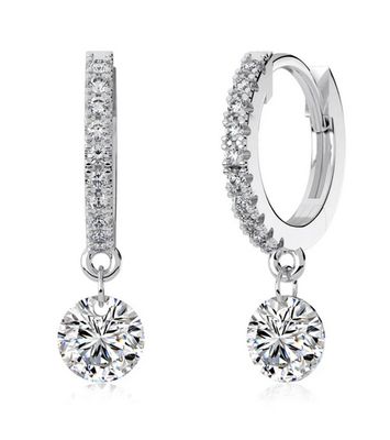 Almira Gioielli Orecchini Cerchio con Pendente