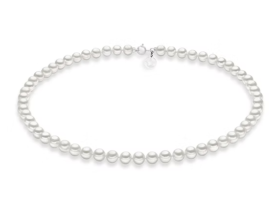Comete Collana Filo Perle Acquadolce in Oro