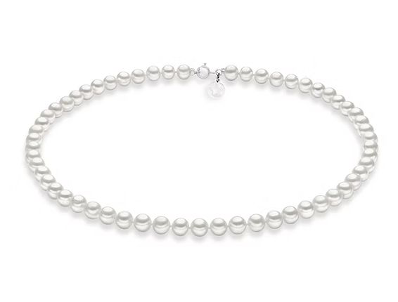 Comete Collana Filo Perle Acquadolce in Oro