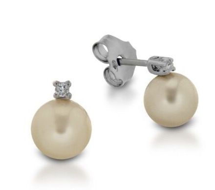 Armonia Orecchini Perla mm6/6,5 e Diamanti Armonia Orecchini Perla mm6/6,5 e Diamanti