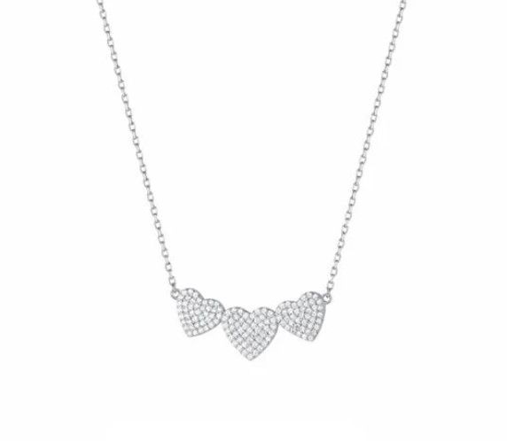 LiuJo Collana Cuori in Argento