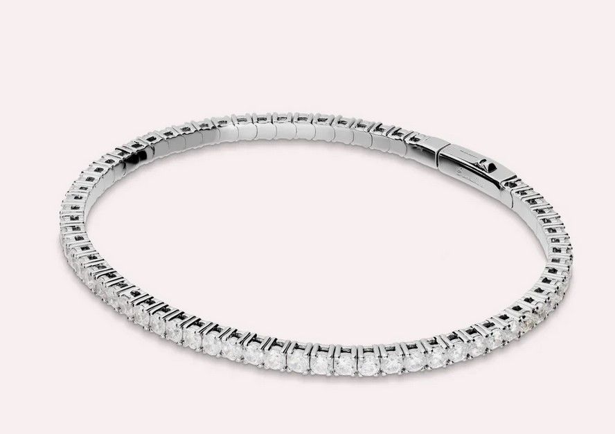 Bronzallure Bracciale Tennis Memory con Cubic Zirconia