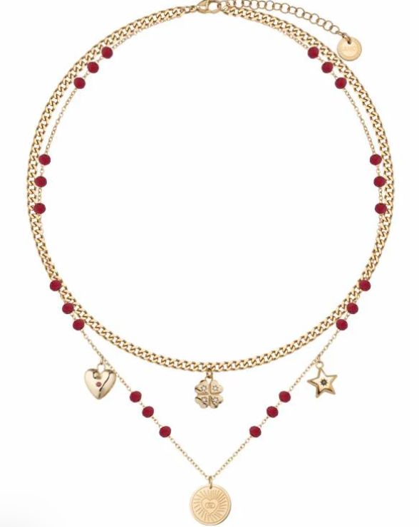 Liu Jo Collana Multifilo Charm