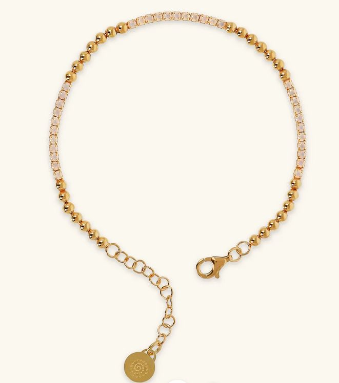 Etrusca Bracciale Tennis Misto con Piccole Sfere Cubic Zirconia