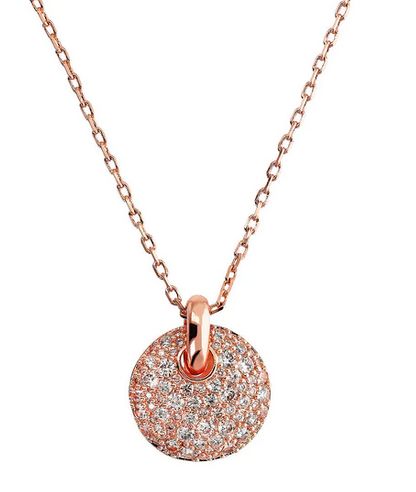 Bronzallure Collana Pendente Tondo Pavé Bronzallure Collana Pendente Tondo Pavé