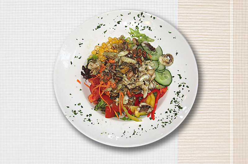 Salatschüssel mit Frutti di Mare