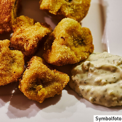 Gebackener Kürbis mit Sauce nach Wahl (Sour Cream, Joghurt oder Sauce Tartar)