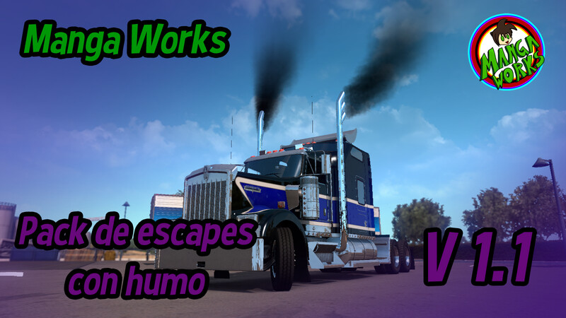 Pack de escapes con animación de Humo ATS V1.1