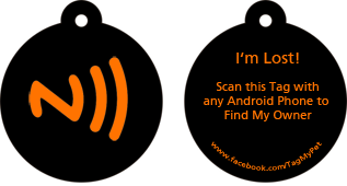 Smart Phone Enabled Electronic Pet Tag