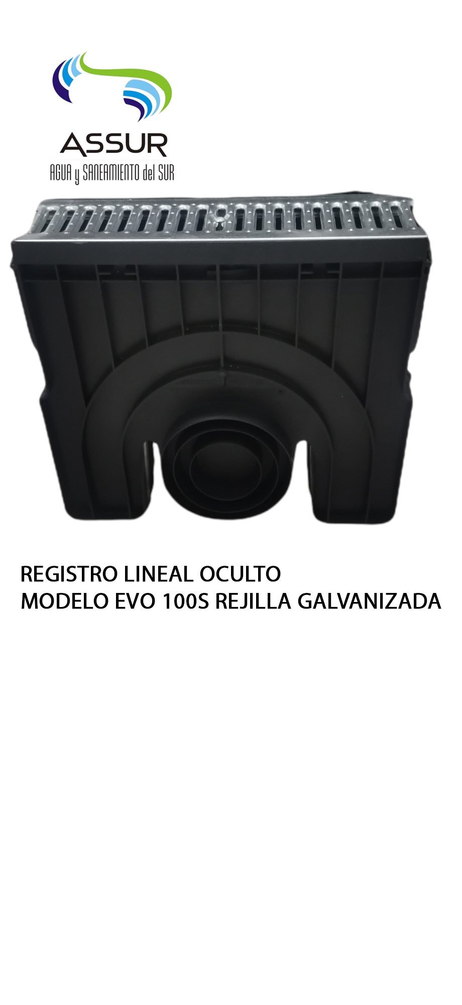 Registro Lineal Oculto Evo 100s A15 Rejilla Galvanizada