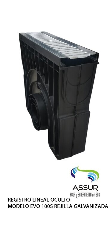 Registro Lineal Oculto Evo 100s A15 Rejilla Galvanizada