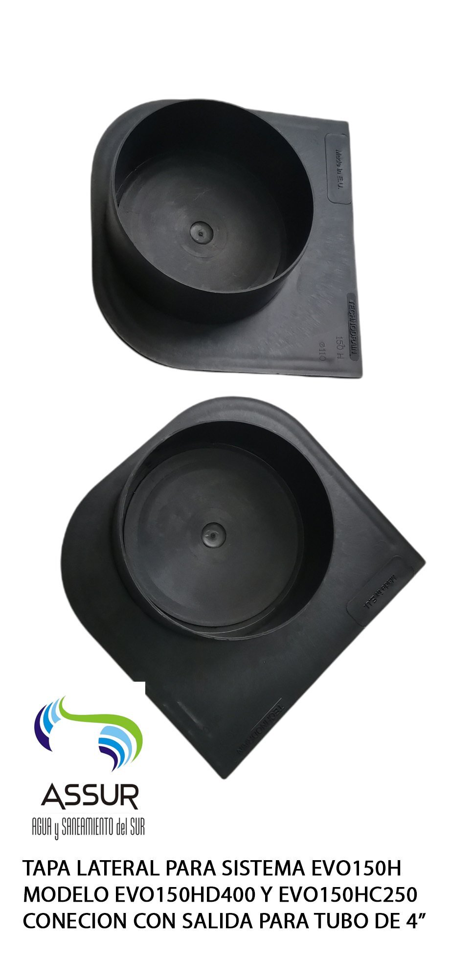 Tapa Para Canaleta De P.p Modelos Evo150hd400 Y Evo150hc250