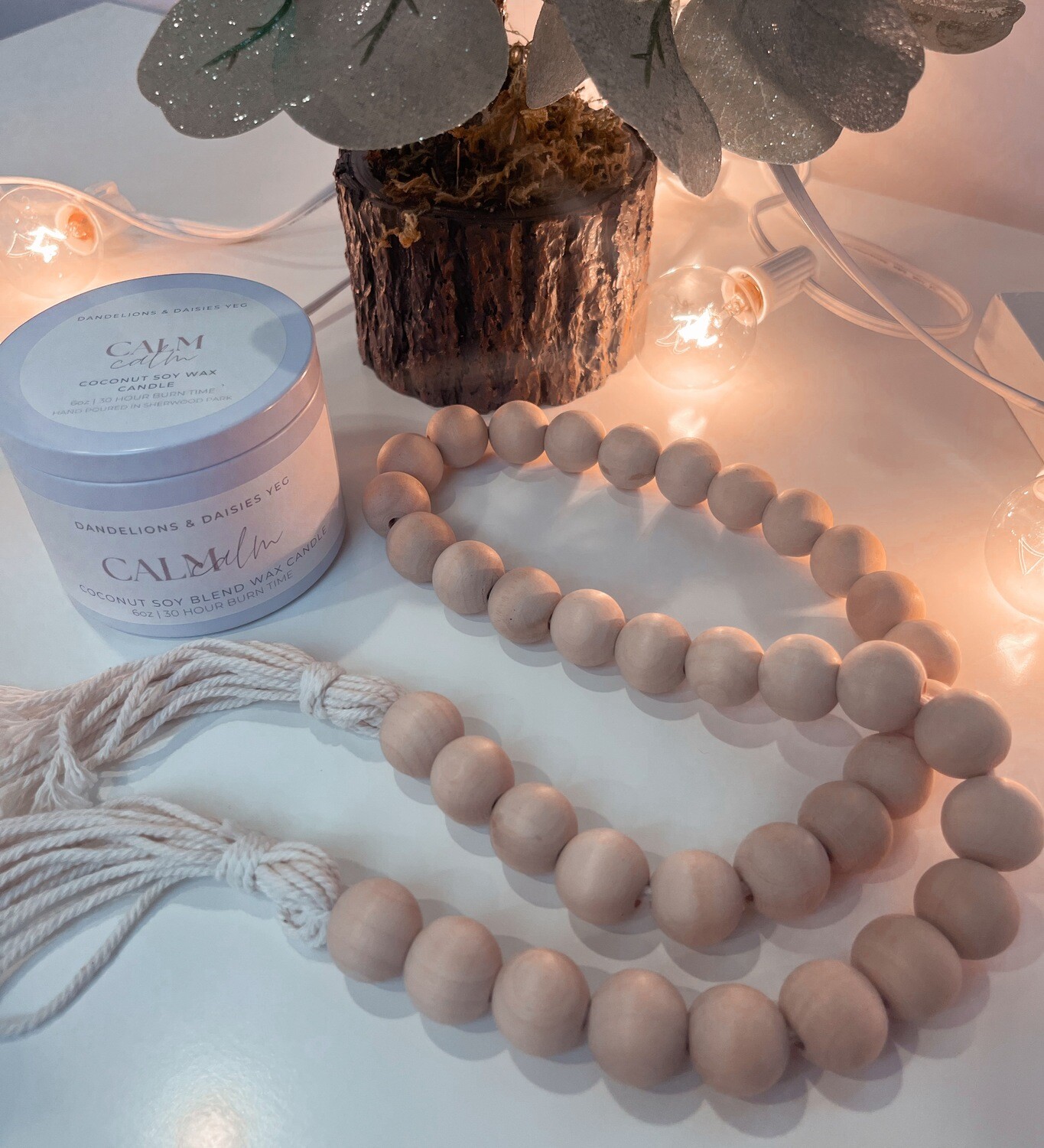 36&quot; Wooden Bead Garland