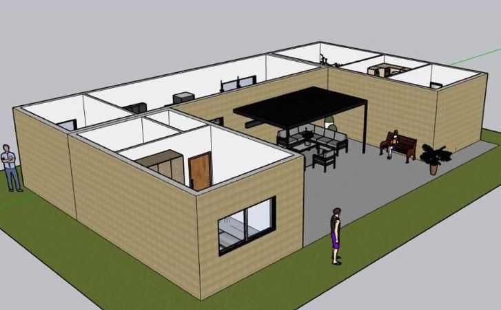 CONTENEDOR MARÍTIMO ADAPTADO A VIVIENDA | SOLUCION HABITACIONAL RÁPIDA Y ECONÓMICA DE 20 PIES.