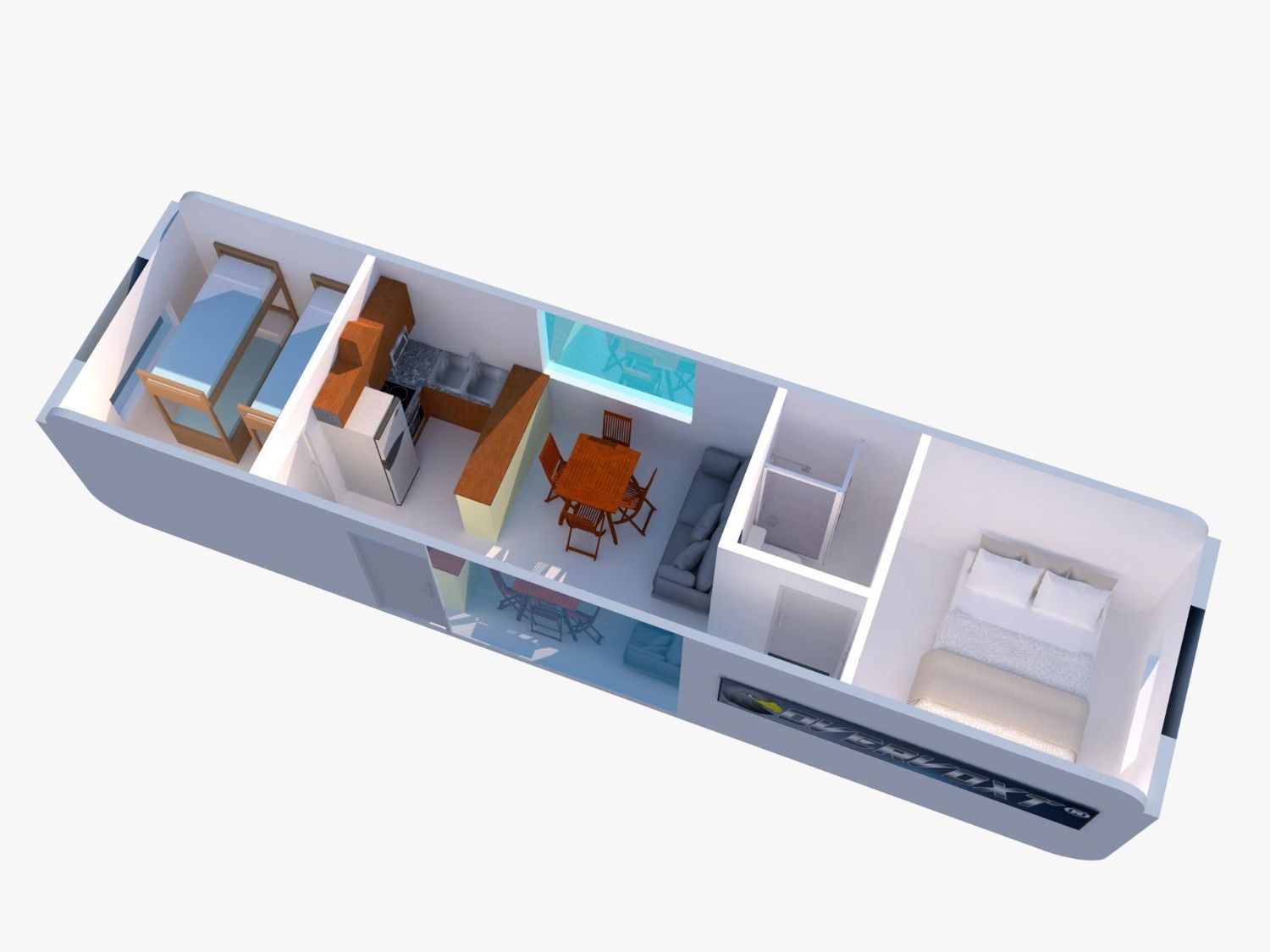 CONTENEDOR MARÍTIMO ADAPTADO A VIVIENDA | SOLUCION HABITACIONAL RÁPIDA Y ECONÓMICA DE 40 PIES.