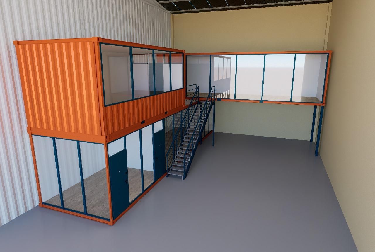 CONTENEDOR MARÍTIMO ADAPTADO A OFICINA | OFICINA MODULAR. 20 PIES CONTENEDOR MARÍTIMO ADAPTADO A OFICINA | OFICINA MODULAR. 20 PIES