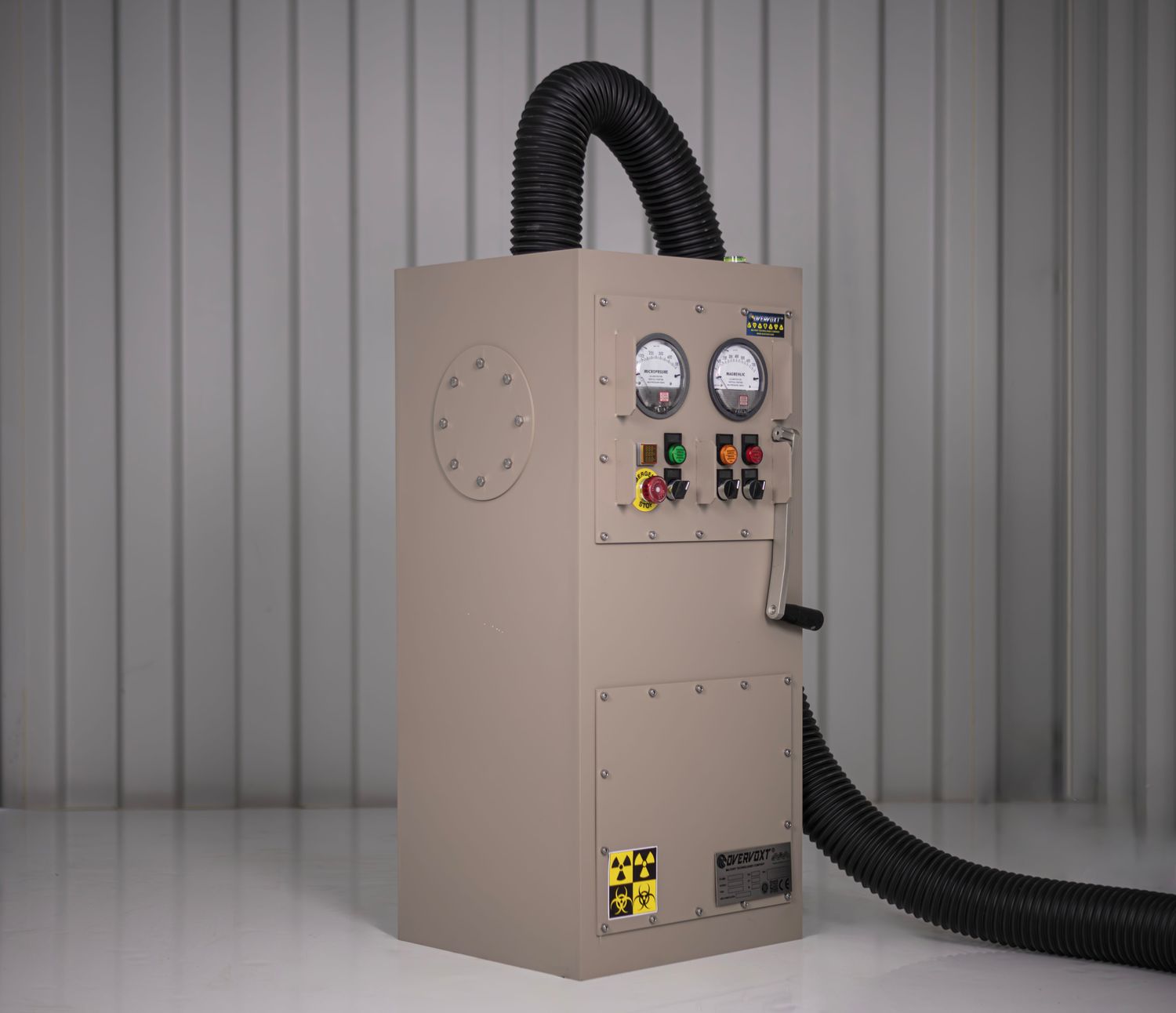 SISTEMA DE FILTRACION AIRE NBC NBQ CBRN COLECTIVO TRANSPORTABLE  (INCLUYE FILTRO NBC CARBON ACTIVO GRADO MILITAR Y  HEPA DE 60KG) 240m3h USC® line