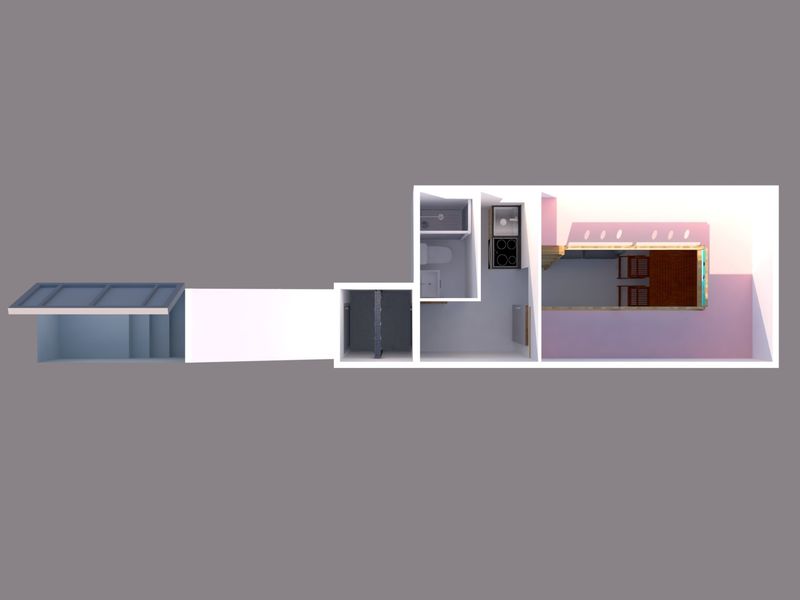 NBQ-BUNKER | LISTO PARA ENTERRAR, REFUGIO DE SUPERFICIE OCULTO DESDE 6x3mt