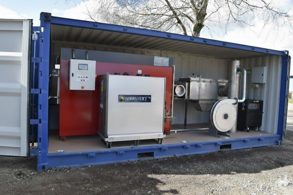 THE OVERVOXT BIOFLAME™ CONTAINER INCINERATION SYSTEM. INCINERADORA CONTENERIZADA PARA SUBPRODUCTOS ANIMALES – 40’.