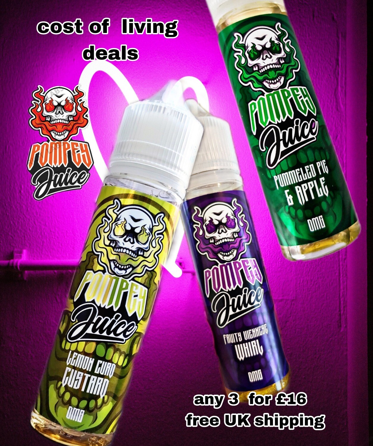 Any 3 juices  £16