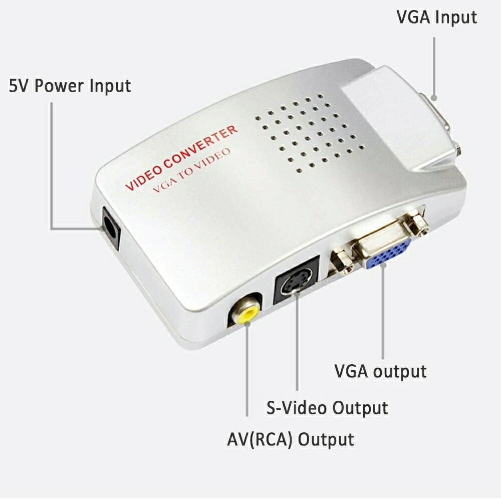 Преобразователь sc t vc01 vga видеосигнала в композитный видеосигнал позволяет использовать tv