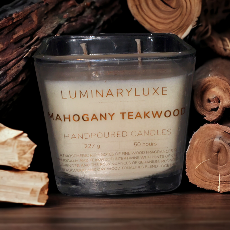 Mahogany Teakwood Soy Candle