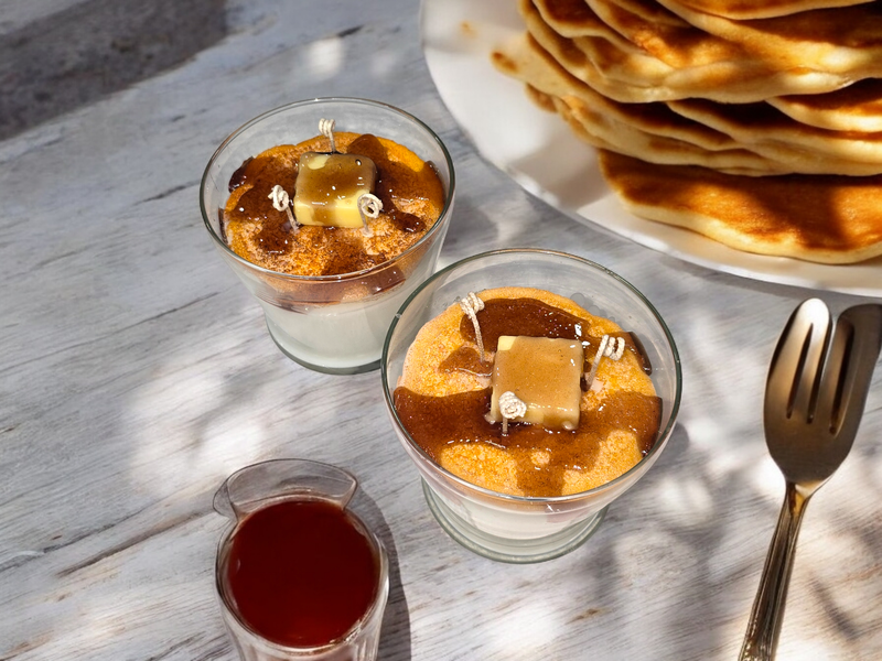 Hot Cakes with Maple Syrup Soy Blend Candle