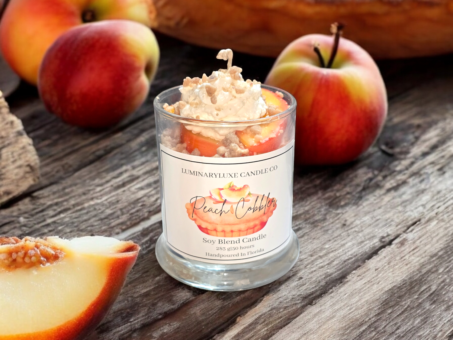 Peach Cobbler Soy Blend Candle